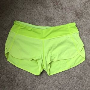 LULULEMON speed shorts